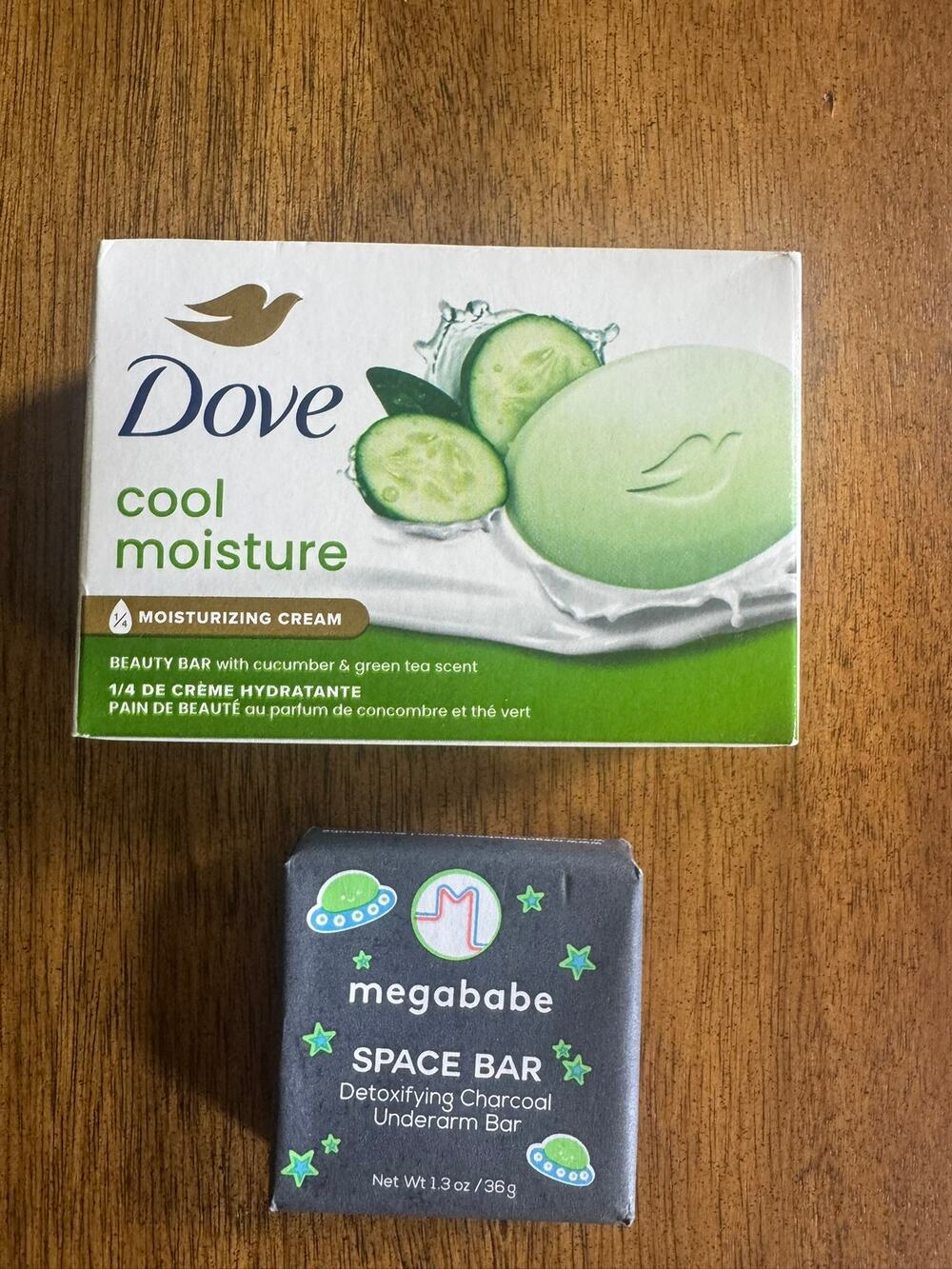 NWT Megababe Space Bar 1.3 oz Dove Cool Moisture Beauty Bar Soap Lot